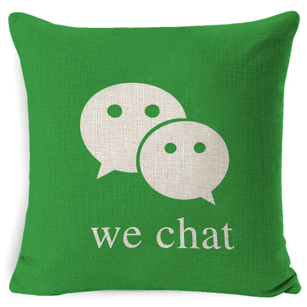 Fokusent Facebook Wechat Skype Viber диванная Подушка Чехол для танго Youtube Snapchat Instagram