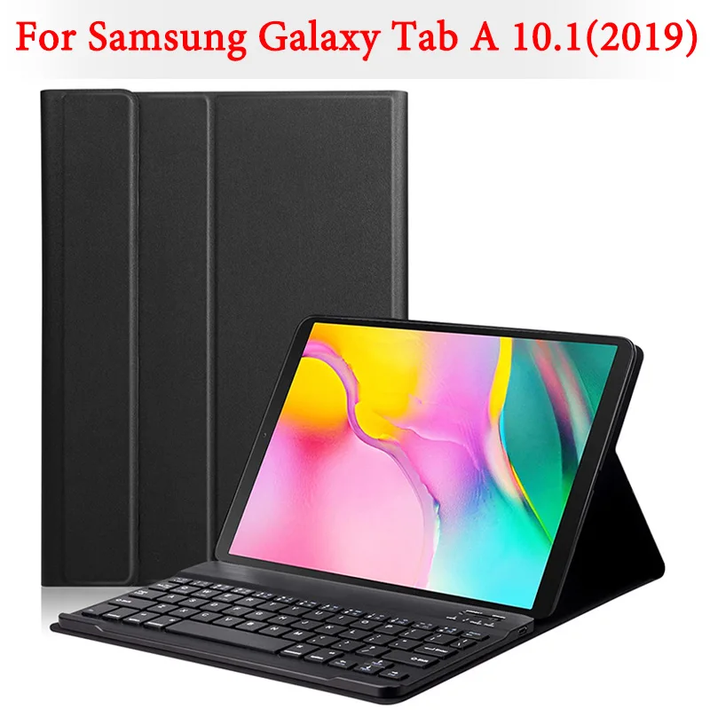 Чехол для клавиатуры с Bluetooth Samsung Galaxy Tab A 10 1 дюйма 2019 съемный чехол планшета
