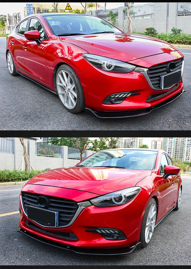 Для Mazda 3 M3 Axela- обвес переднего бампера нижние вентиляционные решетки и диффузоры защитная пластина спойлер Накладка для автомобиля Стайлинг
