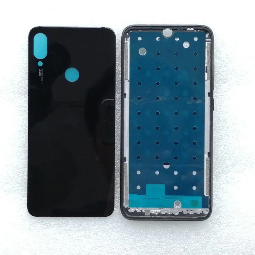 Для Xiaomi Redmi Note 7 задняя крышка + Корпус средней рамки лоток для sim карты Pro полный