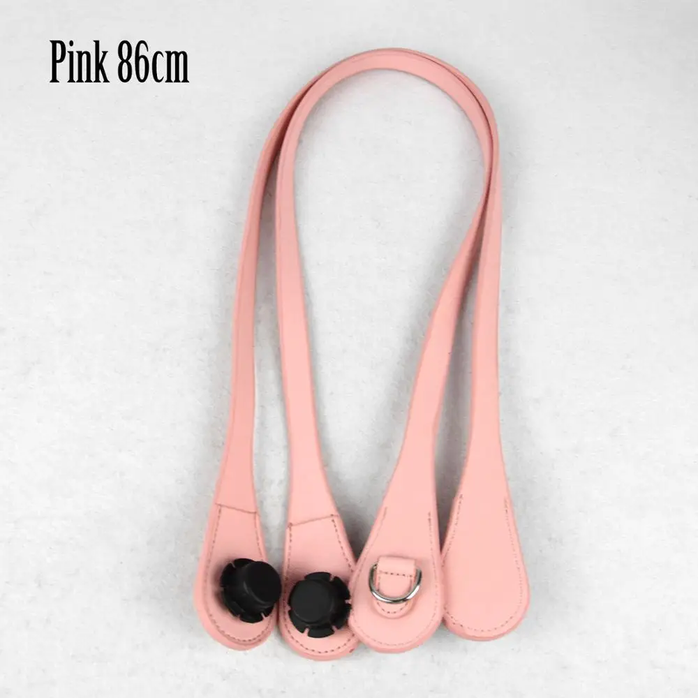 pink 86cm Новинка, тонкие ручки 51 см, 86 см, с d-образной пряжкой, с Каплевидным концом, искусственная кожа, ручки для OBag, цепочка, подвеска для EVA O Bag Body - Цвет: pink 86cm