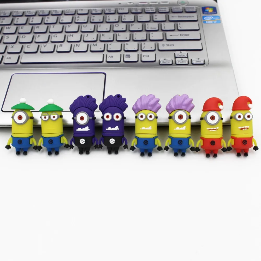 Новые флешки Usb Flash Drive Ручка U диск 32 ГБ 16 8 4 Гадкий я 2 memory stick флэш-карты прекрасный