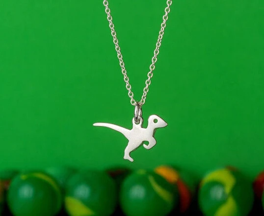Ожерелье чокер в виде динозавра дизайнерское современное минималистичное колье