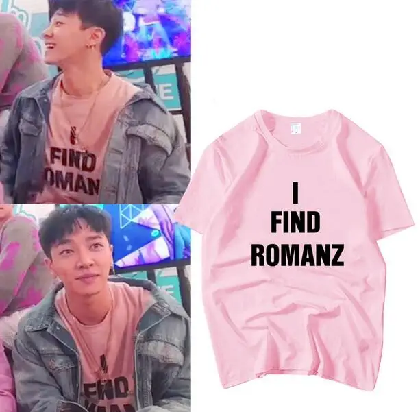Kpop highlight Gi Kwang футболка с круглым вырезом и принтом в стиле унисекс летняя
