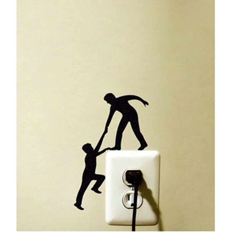 Освещение для скалолазания переключатель дружелюбный Стикер Украшение