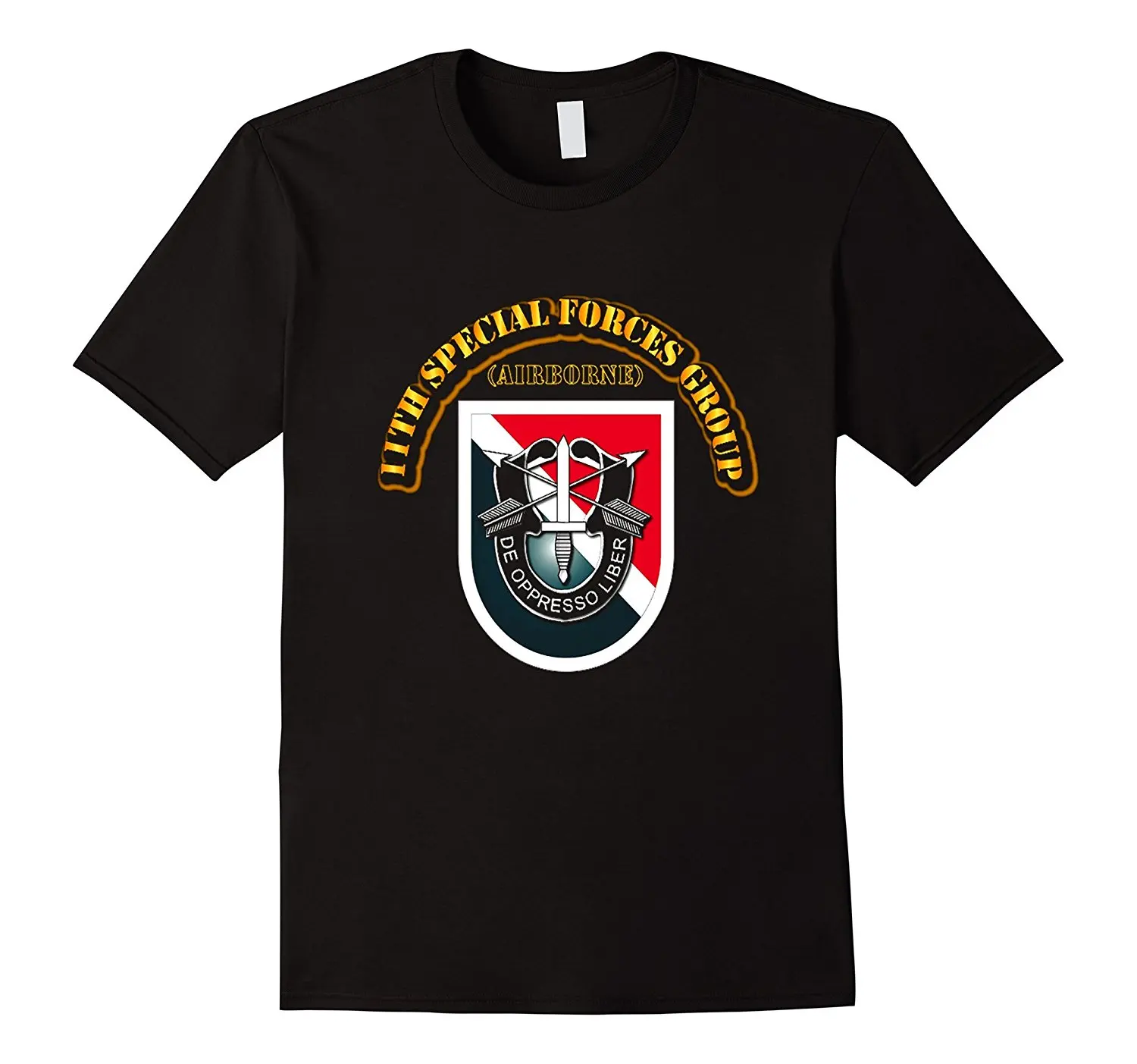 

2019 New Summer Cool Tee Shirt 11th Special Forces Group (Airborne) Tshirt Funny T-shirt