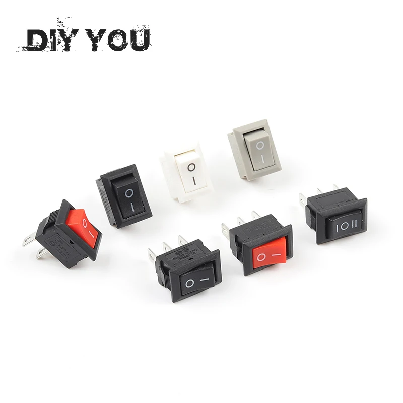 10 шт./лот KCD11 10*15 мм кнопочный переключатель 3A/250 В Mini SPST 3PIN 2/3 позиционные