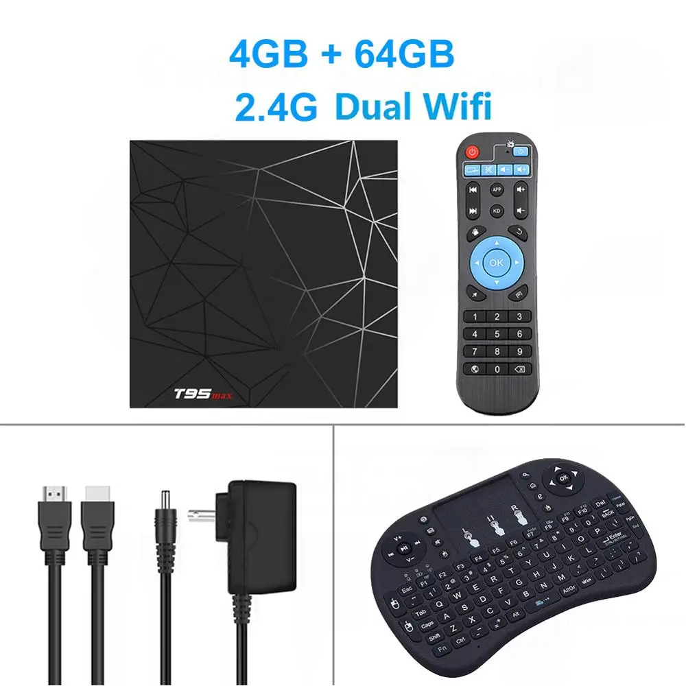 4G 64G normal i8 T95 Max ТВ приставка Android 9,0 3D 4 ГБ 32 ГБ 64 Гб Allwinner H6 четырехъядерный процессор поддержка 2,4G wifi 6K HDR LEMADO Приставка Смарт ТВ приставка - Цвет: 4G 64G normal i8