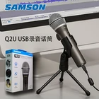 100% Оригинальный Портативный динамический USB-микрофон Samson Q2U с XLR и USB вводавывода, высокое качество