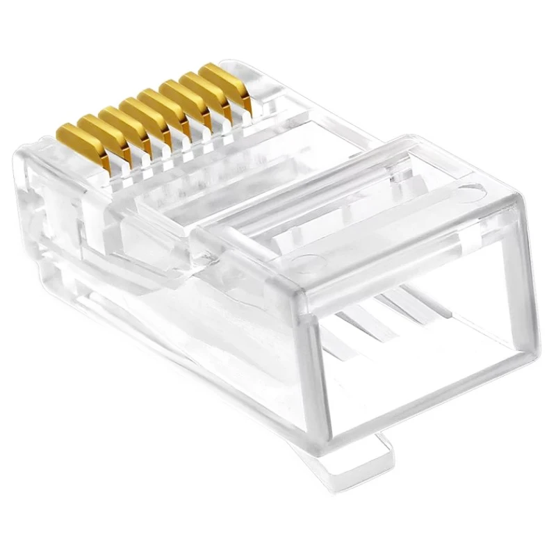 Разъемы RJ45 Cat6 UTP 8P8C позолоченный сетевой Ethernet-Кабель Неэкранированные штекеры