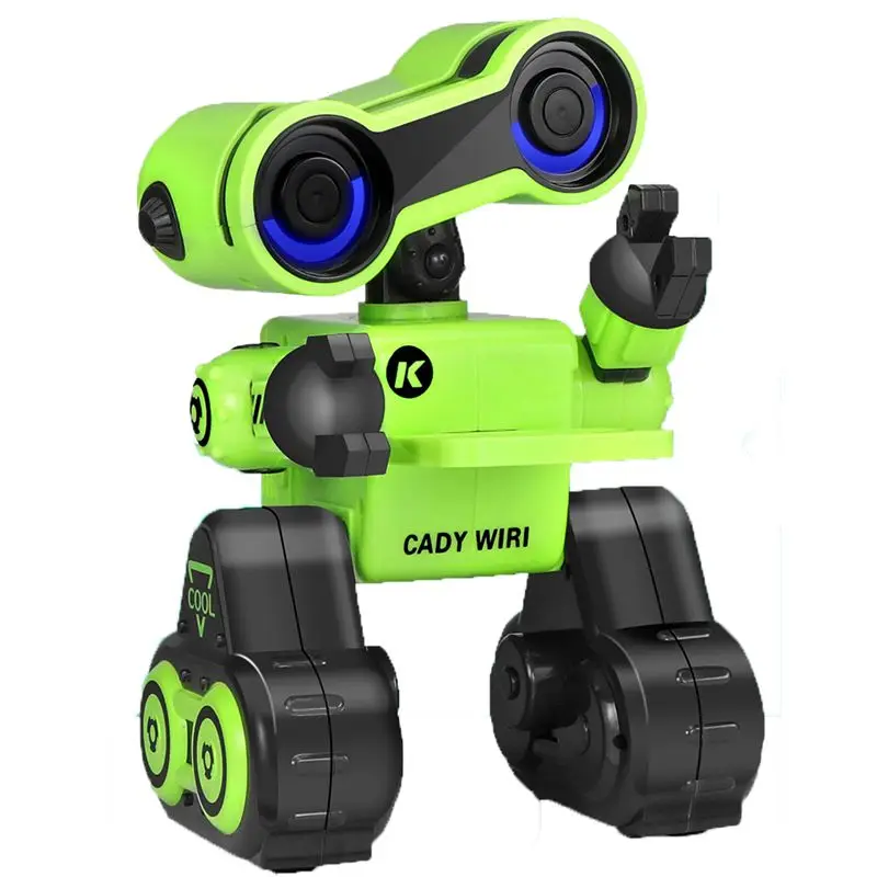 JJRC R13 CADY WIRI умный радиоуправляемый робот программируемый forTouch управление записью голосовых сообщений Поющая Танцующая игрушка в подарок для детей игрушки - Цвет: Зеленый