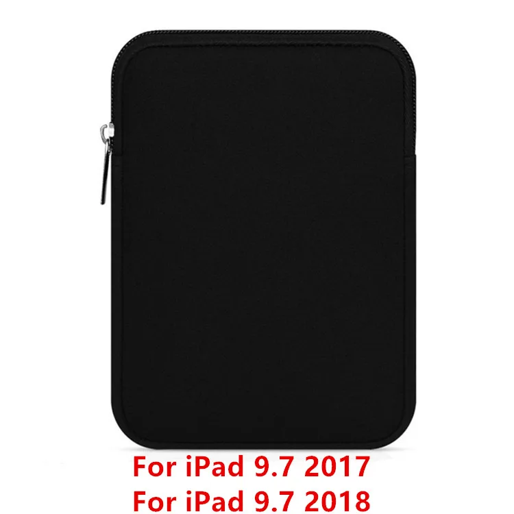Black 9.7 Чехол-вкладыш для планшета, сумка для нового iPad 9,7 дюймов, мягкий чехол для планшета, чехол для iPad Air 2/1 Pro 9,7, сумка Funda для iPad Mini - Цвет: Black 9.7