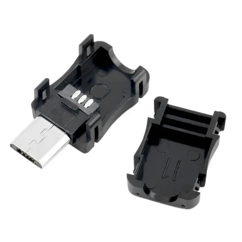 20 шт. микро USB 5 Pin T порт штекер разъем с пластиковой крышкой для DIY адаптер PCB SDA