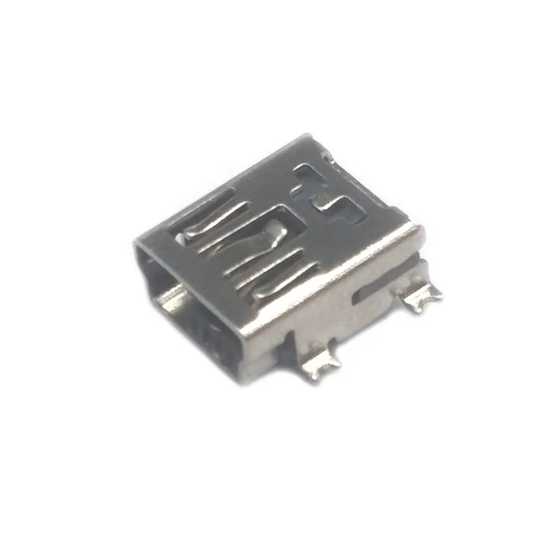 20 шт./лот мини usb гнездовой USB 5-контактный разъем SMT Штекерный гнездо с крышкой для