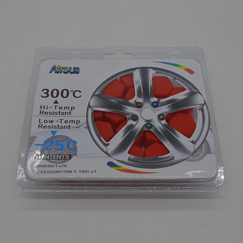 Atreus 20Pcs Silicone Car Wheel Hub Screw Cover Cap For BMW E46 E39 Ford Volkswagen Passat B5 Toyota Chevrolet Cruze Accessories |