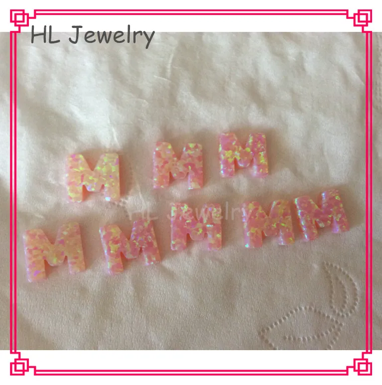 

Wholesale Price 50PCS/Lot OP08 Angle Skin Capital Letter M 10.8*10MM Opal Letter M Pendant For DIY Jewelry