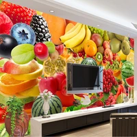 custom any size mural wallpaper modern 3d stereo fruit photo wall paper kitchen fruit shop background wall decor papel de parede