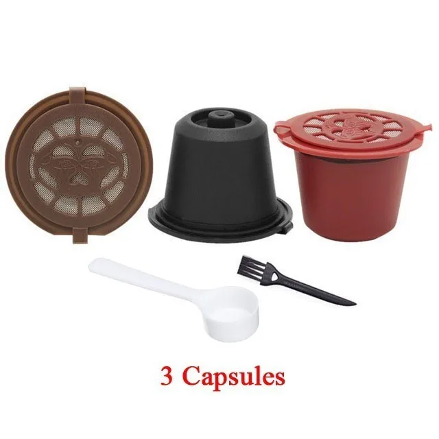 3 colors 3 кофейных фильтра 1 Темпер Nespresso многоразовые капсулы для кафе Recargables Nespresso запасная чашка кофейные стручки Набор для вскрытия - Цвет: 3 colors