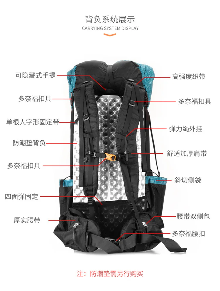 3F UL Gear Водонепроницаемый походный рюкзак легкий туристический дорожные