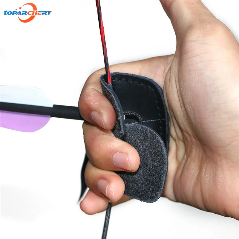 Прочные кожаные защитные перчатки для стрельбы из лука стрельбы|archery finger guard|archery