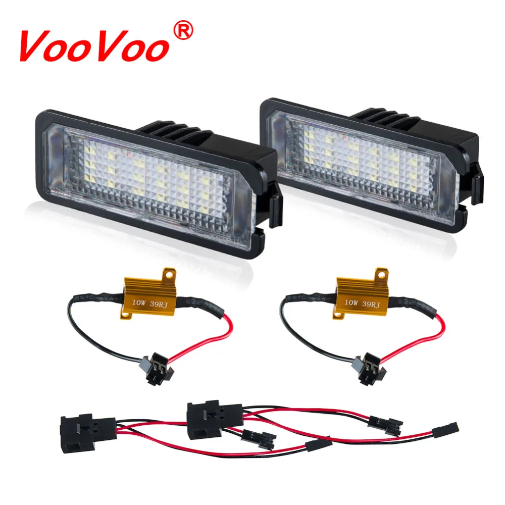 VooVoo 2 шт. Canbus LED Автомобильная сигнальная лампа 12 В авто номерной знак лампы для VW