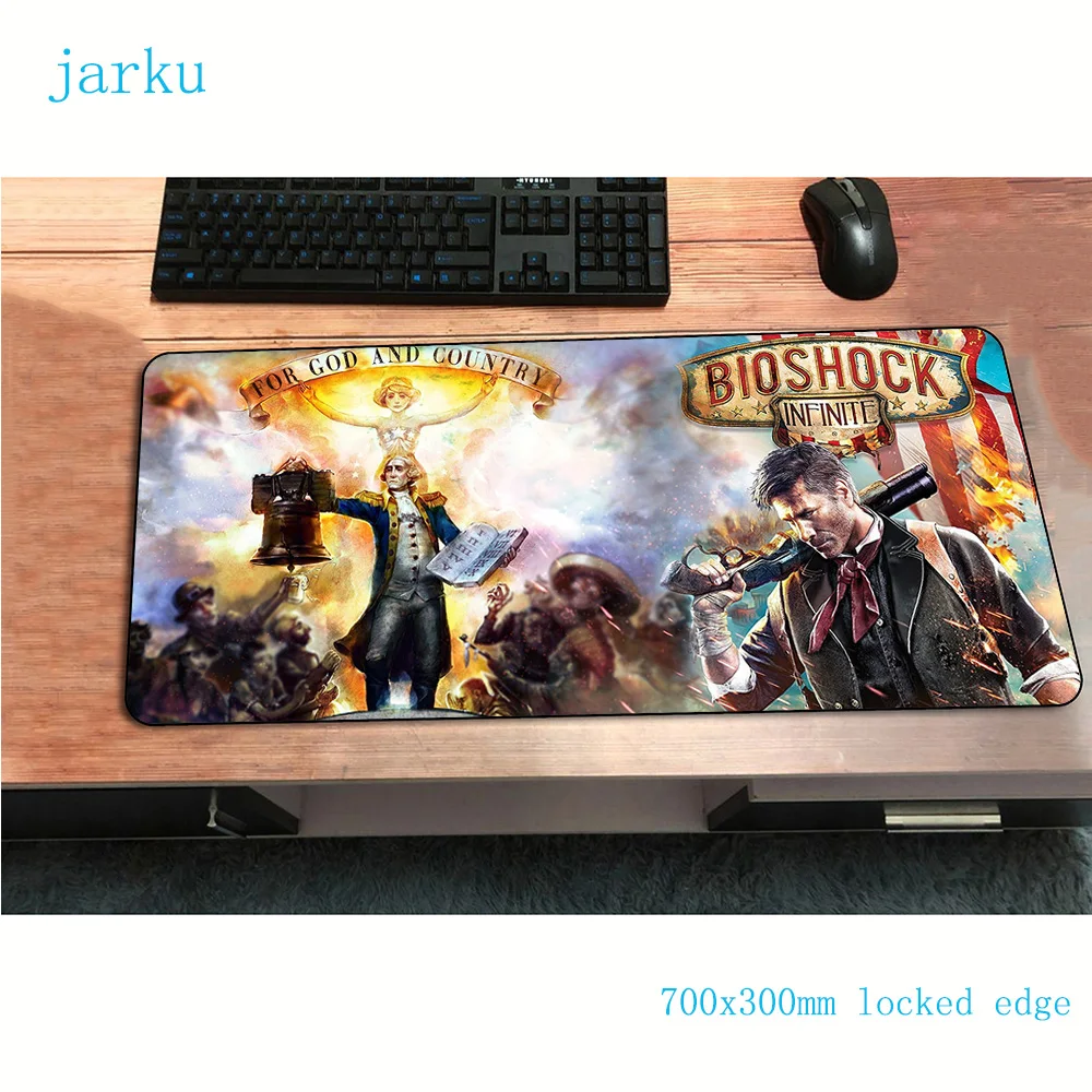 Коврик для мыши bioshock 700x300x3 мм компьютерный коврик геймер милый геймпад ПК игровой