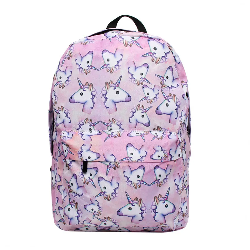 Mallrat Alien emoji крем 3D печати рюкзак Mochila Рюкзаки для подростков Обувь девочек SAC DOS |