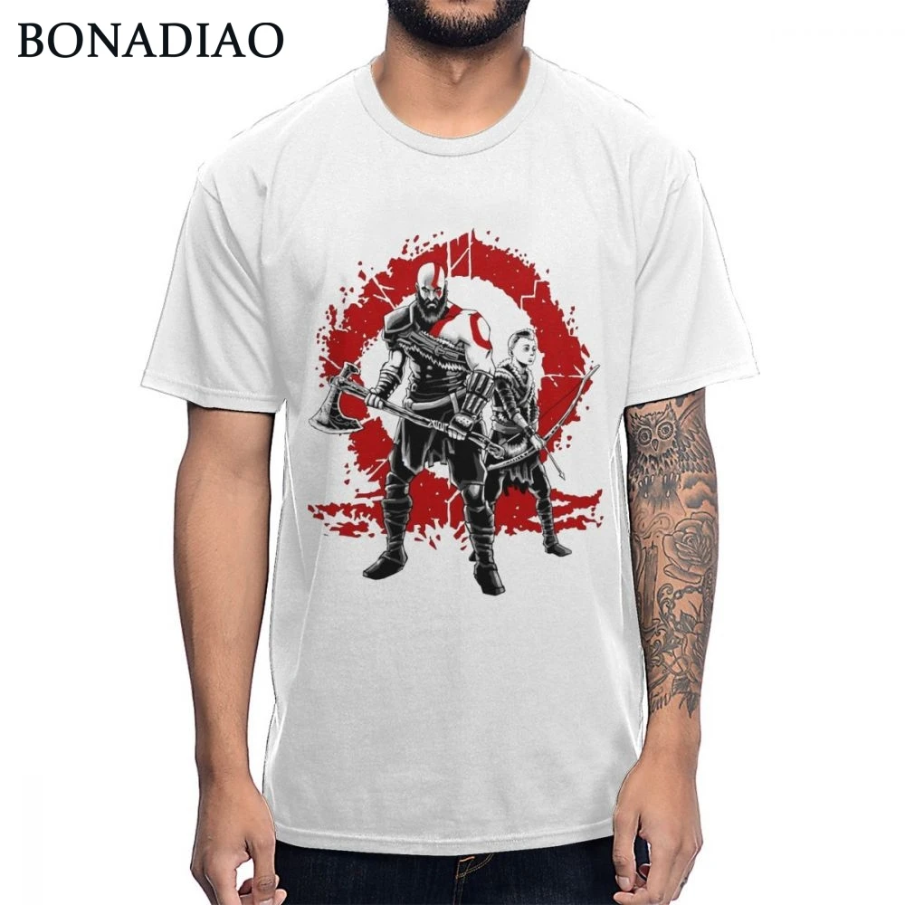 

Video Game God Of War Boy Kratos Tee Shirt Anime Cartoon Design 100% Cotton la Camiseta T Shirt