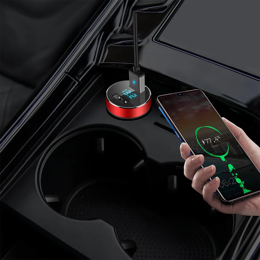 Автомобильное зарядное устройство Xiaomi автомобильное с двумя USB портами и