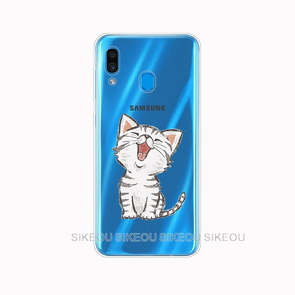 34654 Чехол для samsung Galaxy A30 чехол для телефона samsung A30 крышка samsung A30 30 SM-A305F A305F A305 с животными из мультфильмов - Цвет: 34654