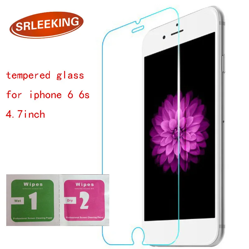 Защитное стекло SRLEEKING для iPhone 6/6s, стеклянная пленка, переднее закаленное стекло для iPhone 6s (4,7 дюйма), защита экрана