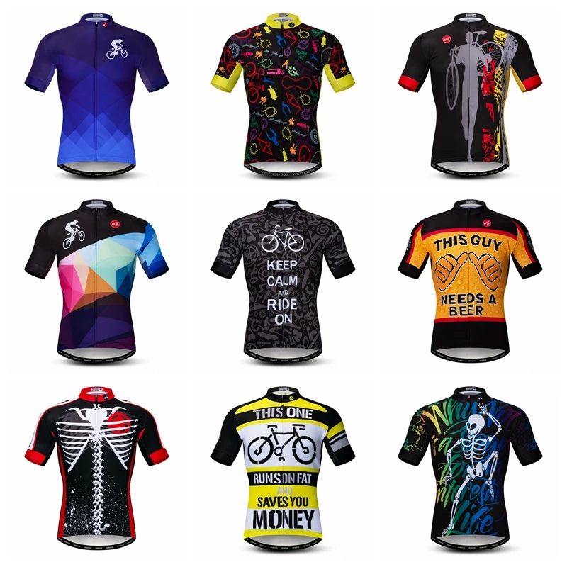 Weimostar Summer Men's Cycling Jersey Shirt Quick Dry Team Sport Riding Bike MTB Downhill Bicycle Clothing Maillot Ciclis |