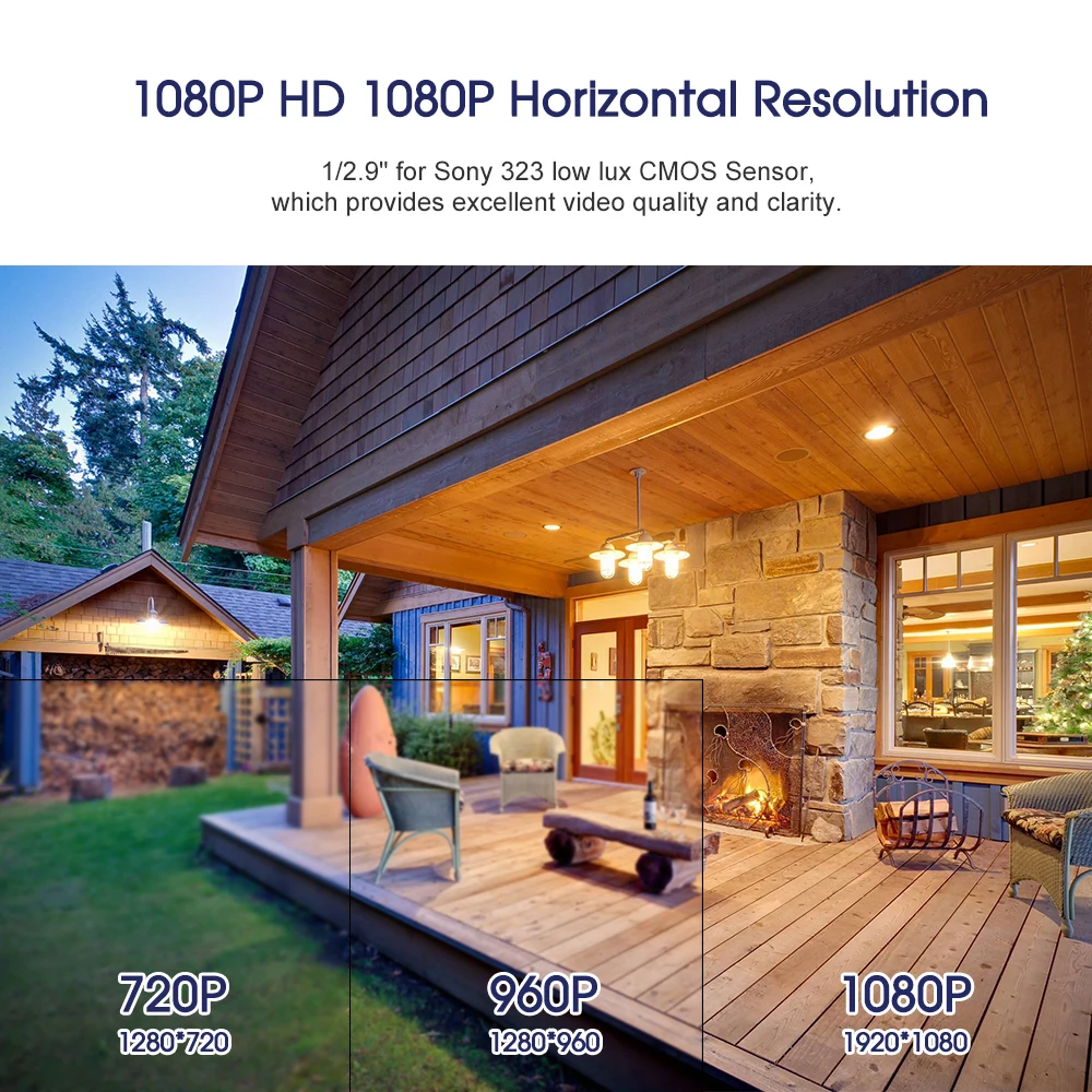 Беспроводная купольная IP камера KKmoon 1080P с Wi Fi 2 8 12 мм автофокус P2P приложение для