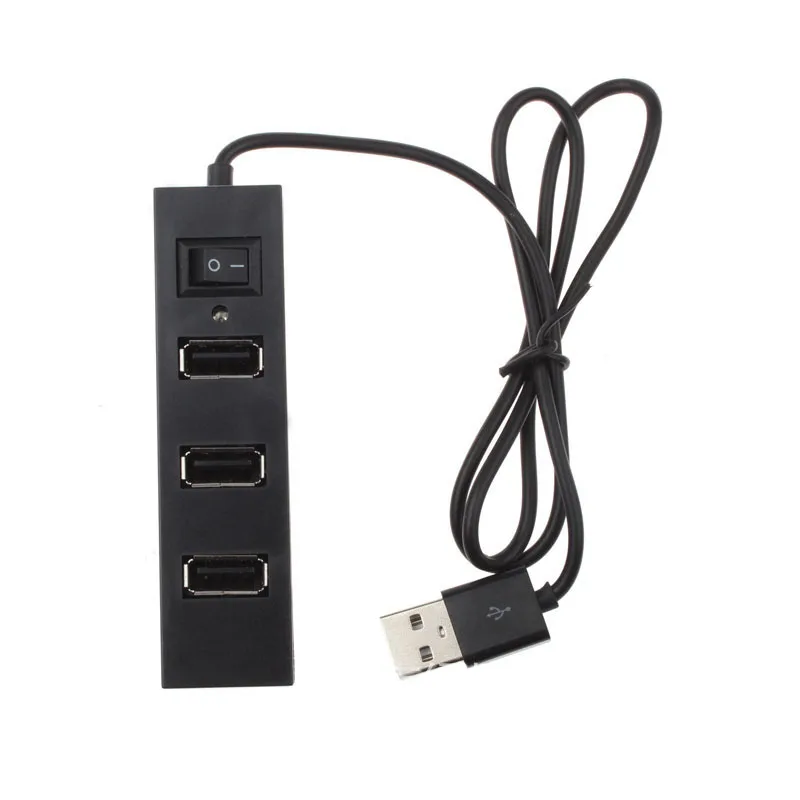 Внешний USB концентратор расширение USB2.0 вкл/выкл переключатель сплиттер 4 порта
