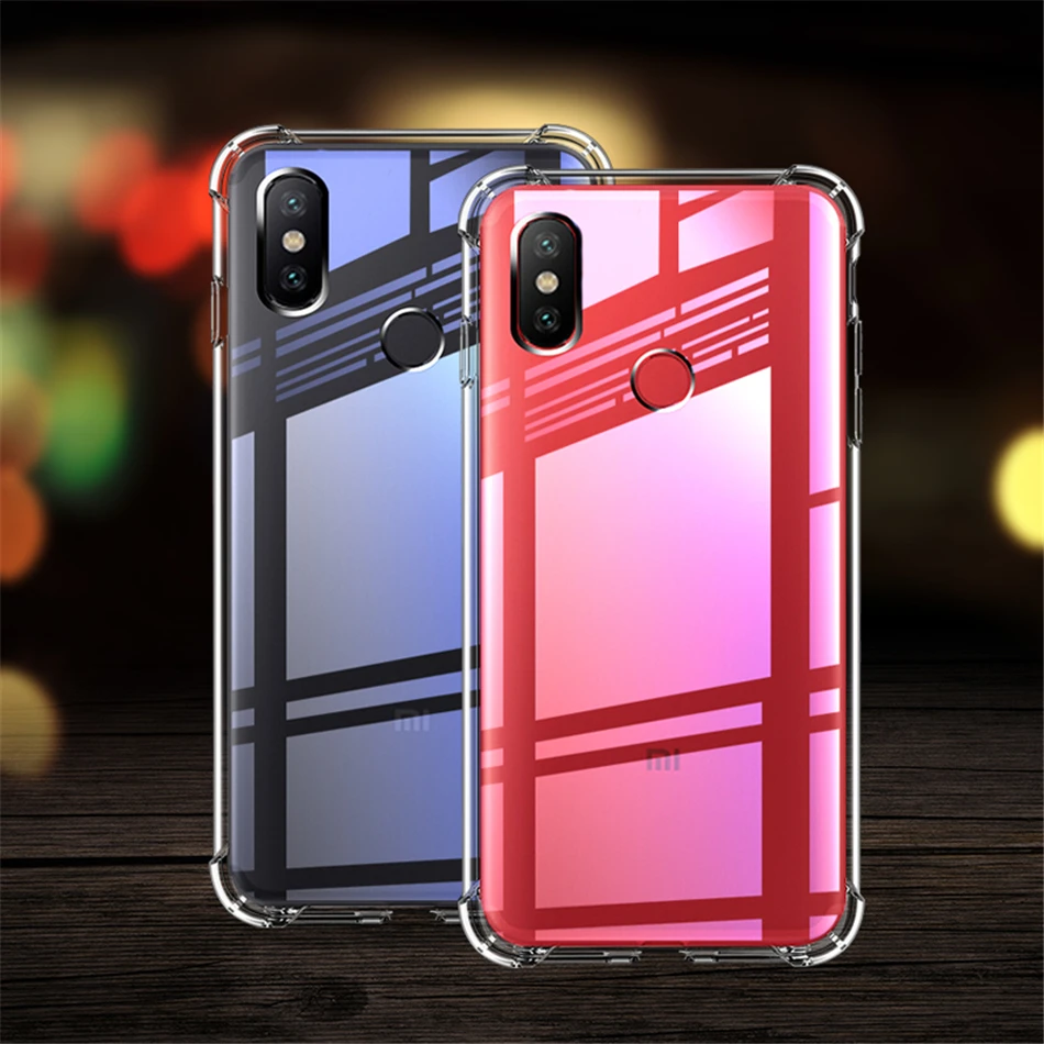 Мягкий чехол из ТПУ с воздушной подушкой для Xiaomi Mi Play 9 8 SE A1 A2 Lite Mix 2 2S Max 3 Redmi 5A 6A Note 7