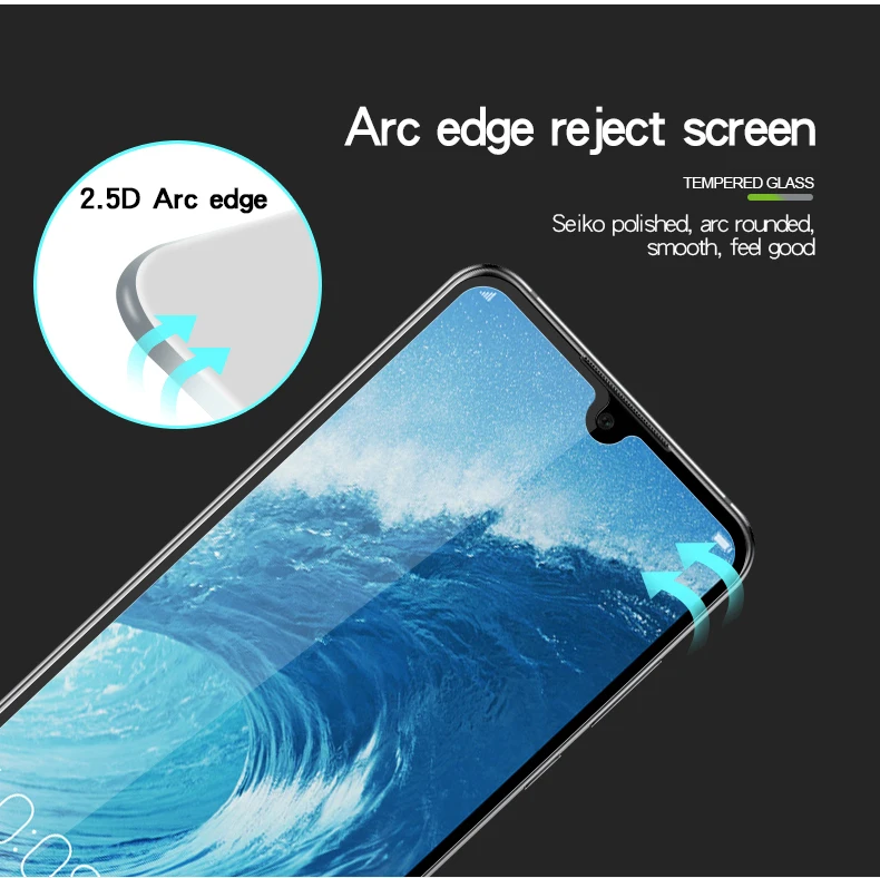 Закаленное 3d стекло MOFi с полным покрытием экрана для Huawei Honor 8X Max стеклянная