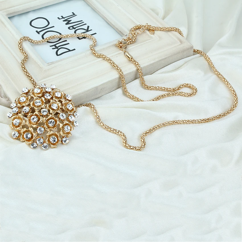 Модное ожерелье для женщин ювелирные изделия подвески известный бренд круглый