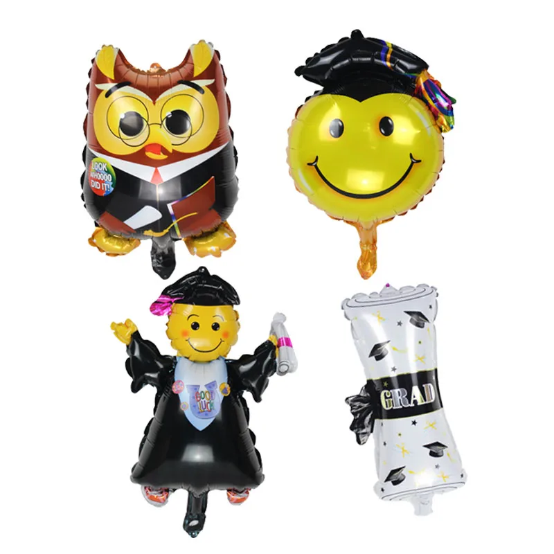 100 шт. мини удачи выпускник Фольга шар Выпускной Официальные Вечерние