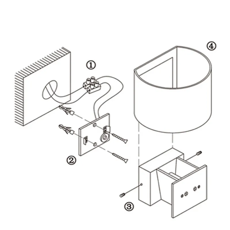 Светодиодный водонепроницаемый настенный светильник для ванной комнаты