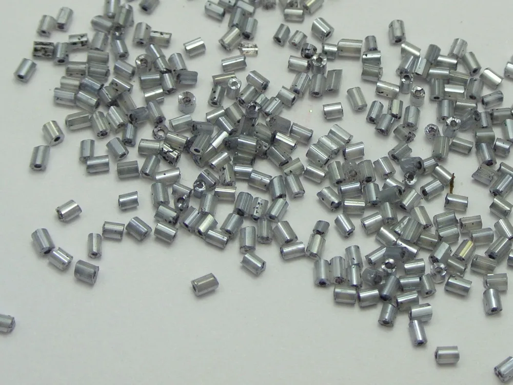 5000 стеклянных трубчатых бусин 2X2mm Ceylon + коробка для хранения Выберите свой цвет|box
