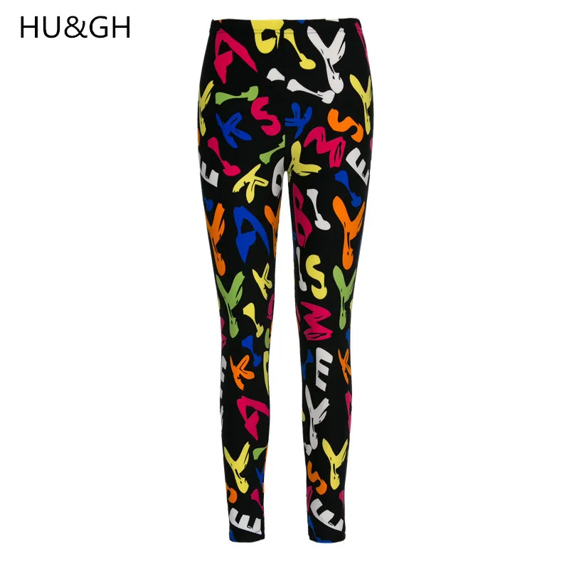 Женские леггинсы с молочным принтом черные из мягкой кожи на лето 2018|womens leggins|fashion