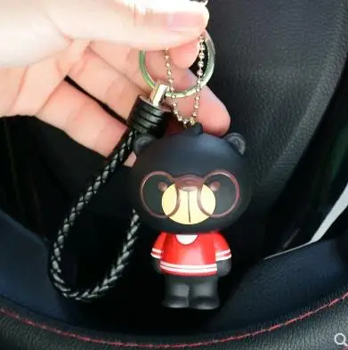 Creative Gifts Cute Cartoon Cat Car Keychain Female Bag Pendant Braided Rope Jewelry-216 | Автомобили и мотоциклы
