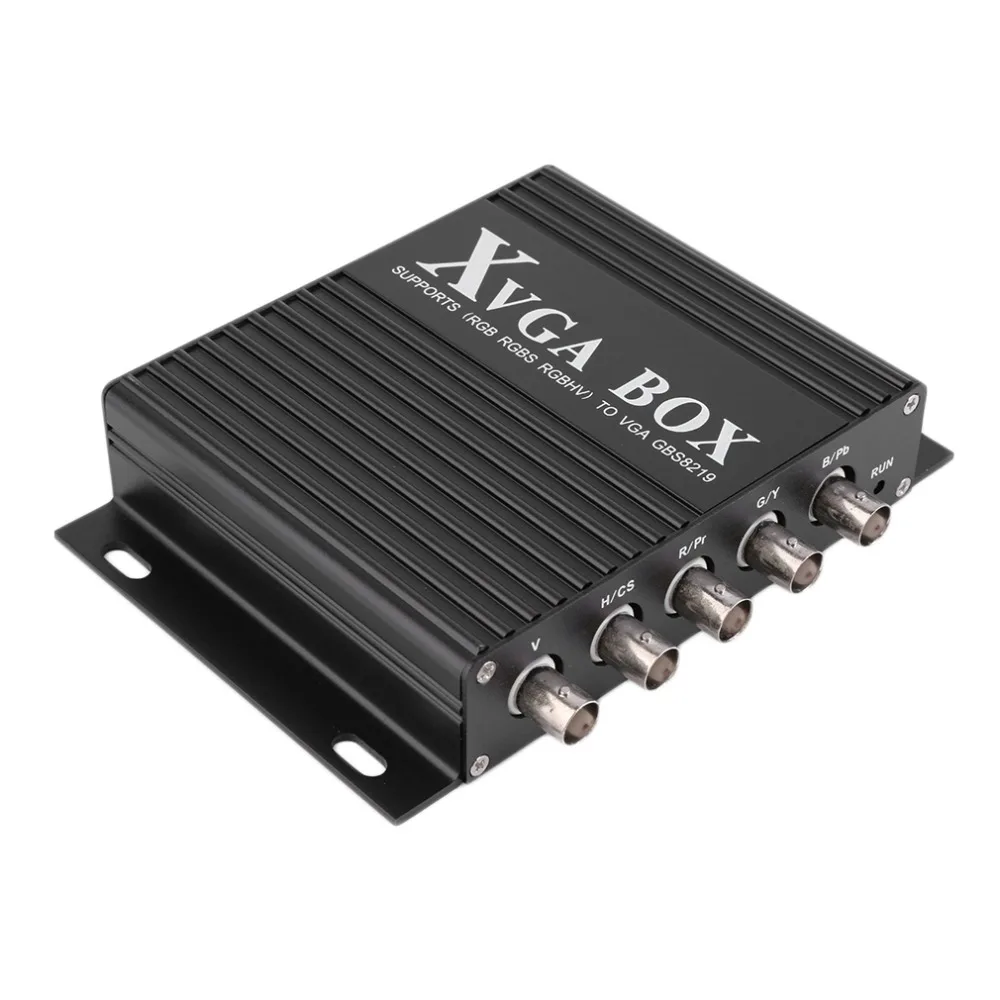 XVGA коробка CGA EGA RGB RGBS RGBHV в VGA промышленный монитор видео конвертер с USPlug адаптер