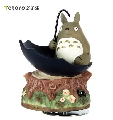 Hayao Miyazaki Totoro вращающийся Зонт музыкальная шкатулка | Дом и сад