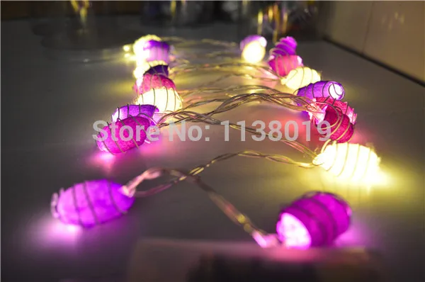 20 шт./компл. кокон светодиодные гирлянды Фея вечерние патио Рождество Свадебный