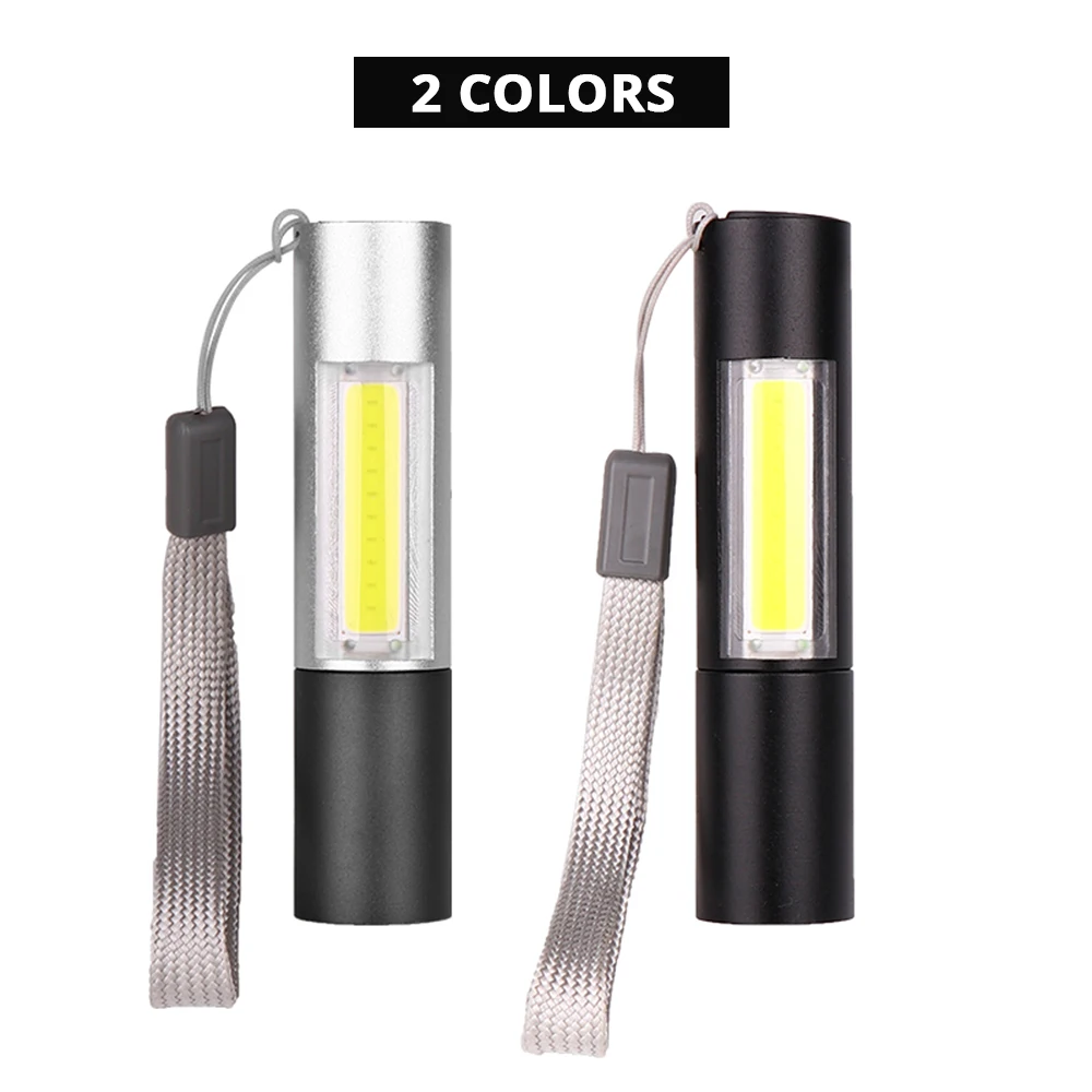 Перезаряжаемая светодиодсветильник мини-вспышка с бокосветильник светом COB