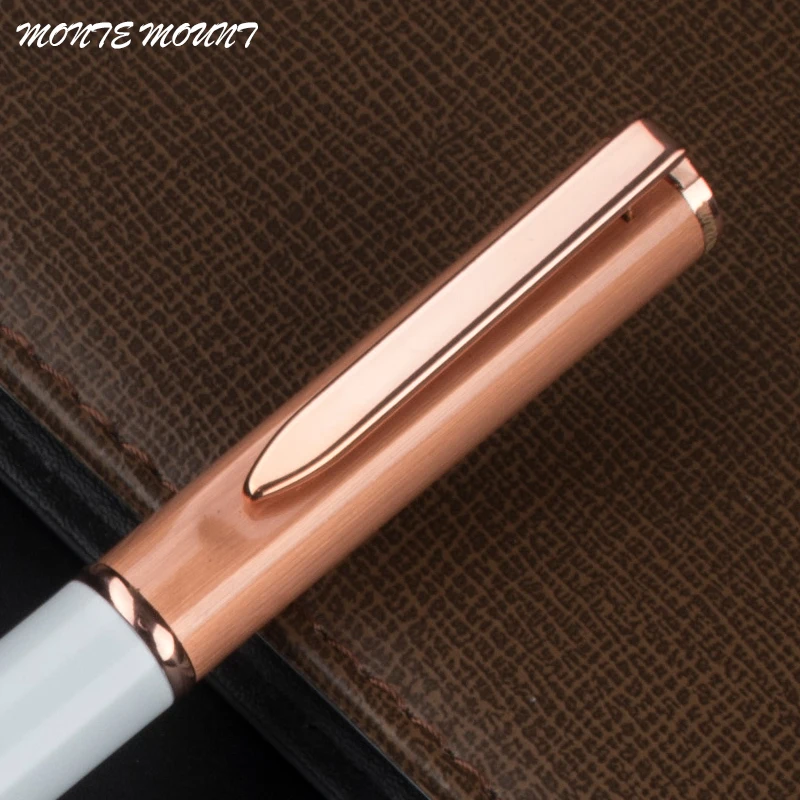 1 шт. шариковая ручка из белого и розового золота стержень нержавеющей стали