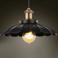 black vintage pendant light e27 holder edsion art bulb lamp