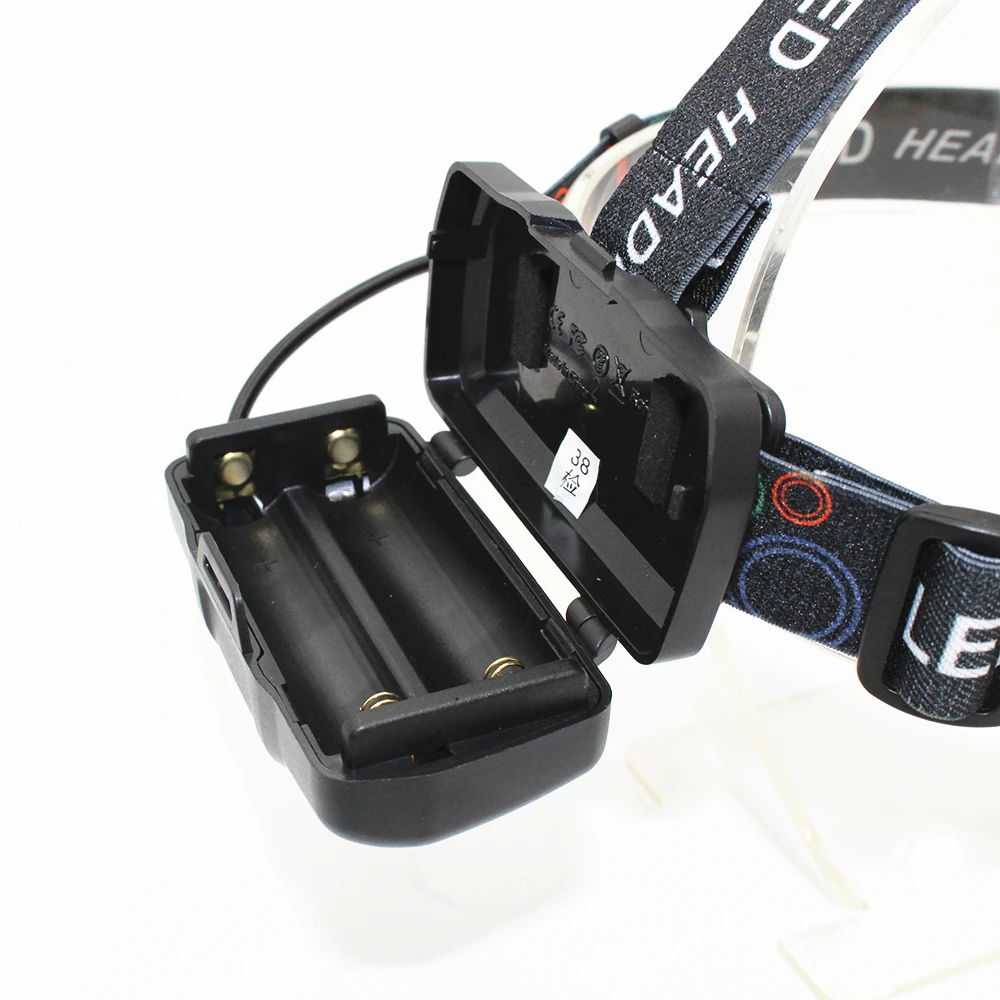 USB Перезаряжаемый налобный фонарь с зумом масштабируемая головная лампа 5