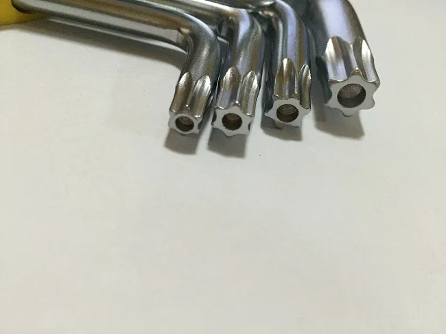 9 шт. (T15 T20 T25 T27 T30 T40 T45 T50 T55) метрический длинный ключ torx инструмент для ремонта